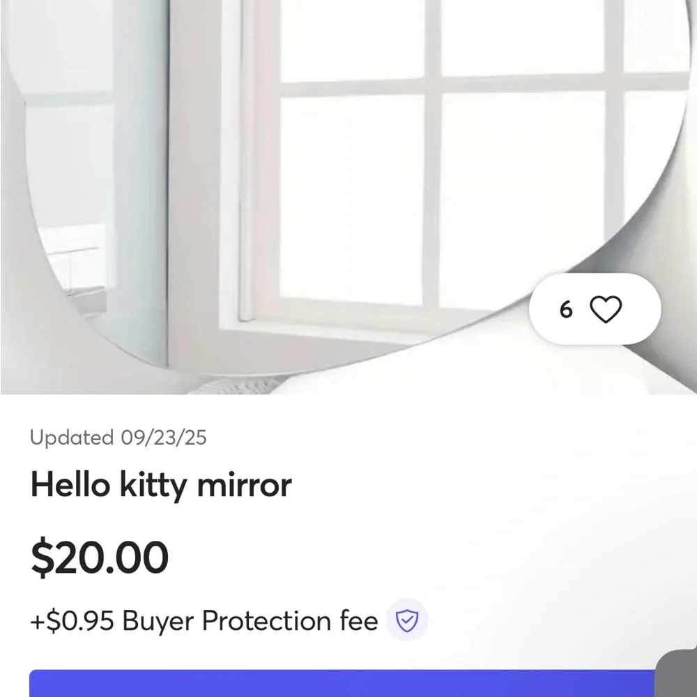 Cute Cat-Shaped Mirror Wall Decor